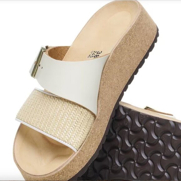 Birkenstock Papillio Almina Sandals – Beige with Raffia Detail 🤎 - Picture 1 of 16
